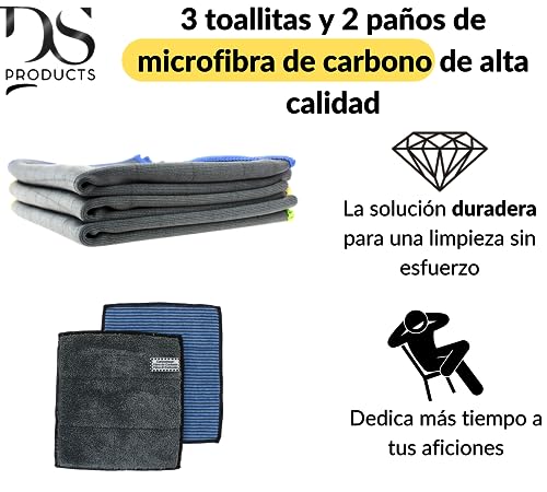 Paño de microfibra de carbono 410GSM reutilizable de alta absorción 8