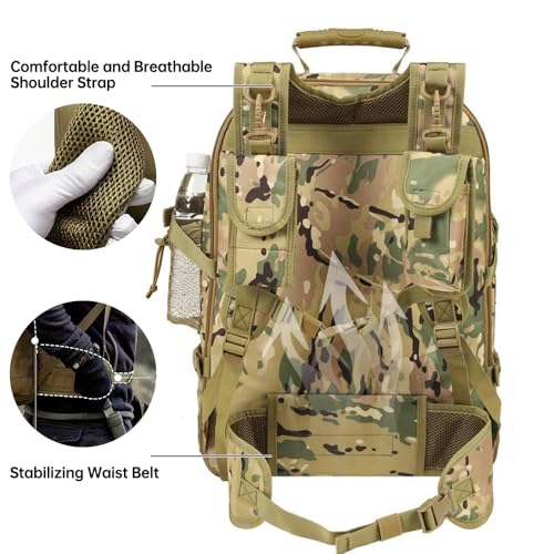Mochila táctica impermeable 40L para senderismo hombres miniatura 3