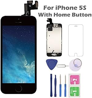 for iPhone 5S Screen Replacement with Home Button, Arotech 4.0 Inch Full Assembly
