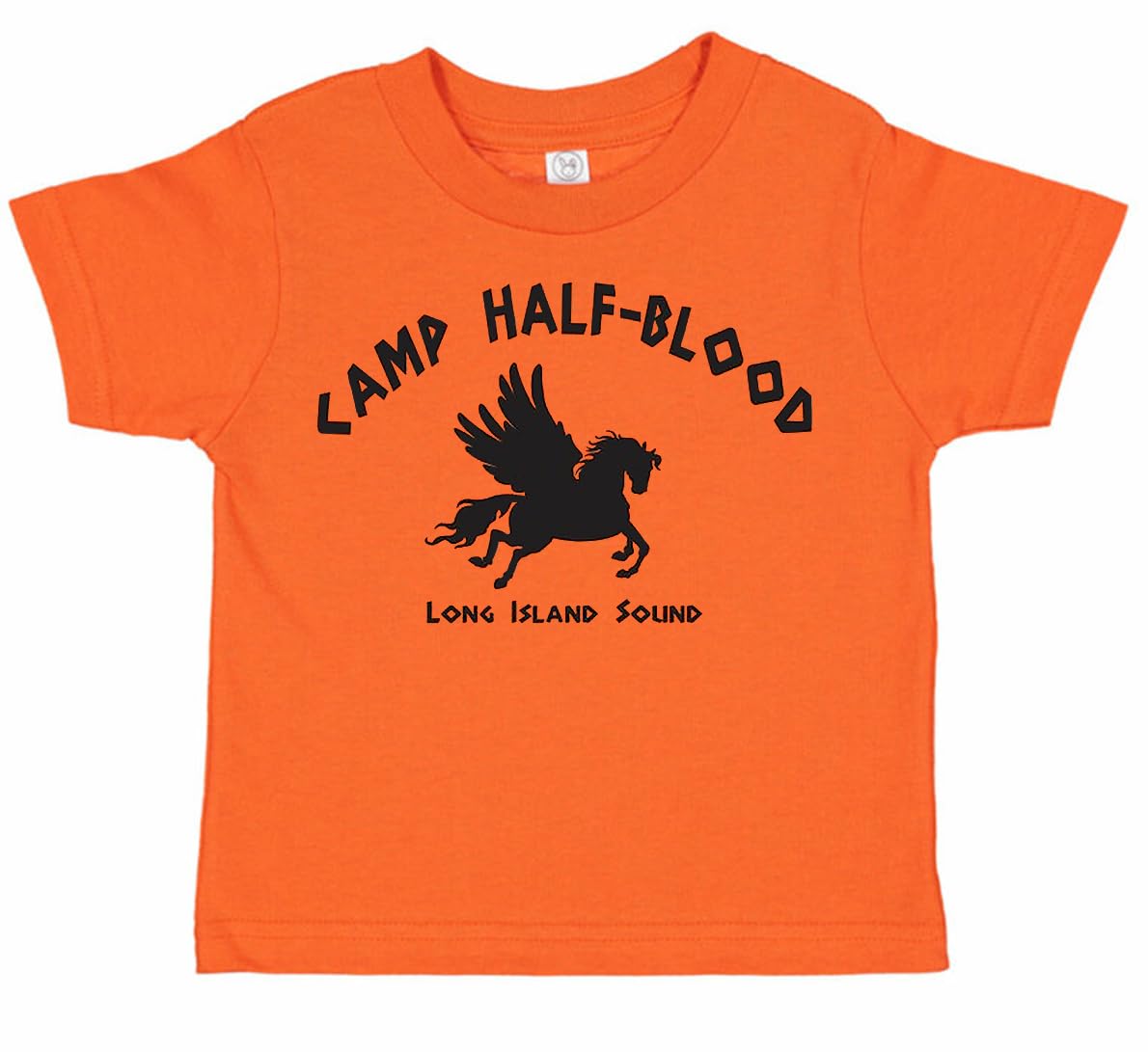 Southern Sisters Camp Half Blood Short Sleeve T Shirt Toddler (US, Age, 2 Years) Orange