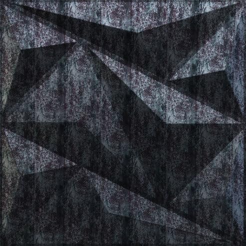 Image of Kayra Decor Wall Panels for Bedroom Alps Design Thunder Black Color 19.7 inch x 19.7 inch (Pack of 40) - Covers 107.80 Sq. Ft.
