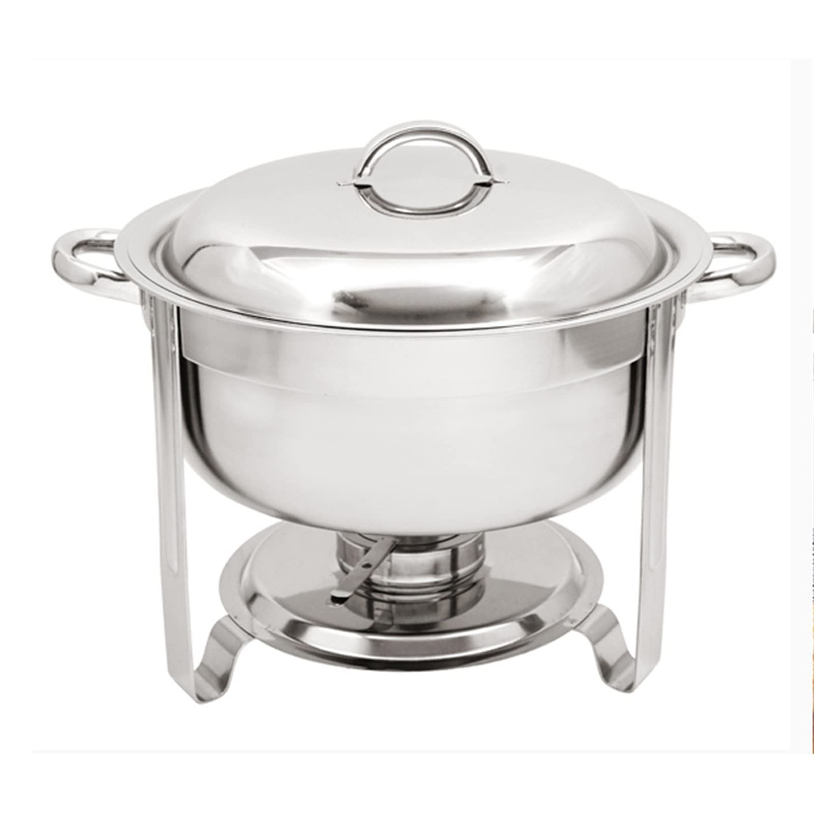 Scaldavivande Scaldavivande Rotondo in Acciaio Inox con Coperchio capacità 5L Comodo e Pratico