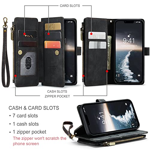 Coque iPhone 14 étui à rabat support vidéo et vitre de protection - 3
