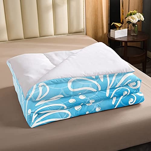 Mermaid-Bedding-Set-Girls-Ocean-Marine-Mermaid-Scale-Comforter-Set-for-Kids-Girly-Sea-Creature-Comforter-Fish-Scales-Duvet-Set-Blue-Room-Decor-Quilt-Set-Full-Size