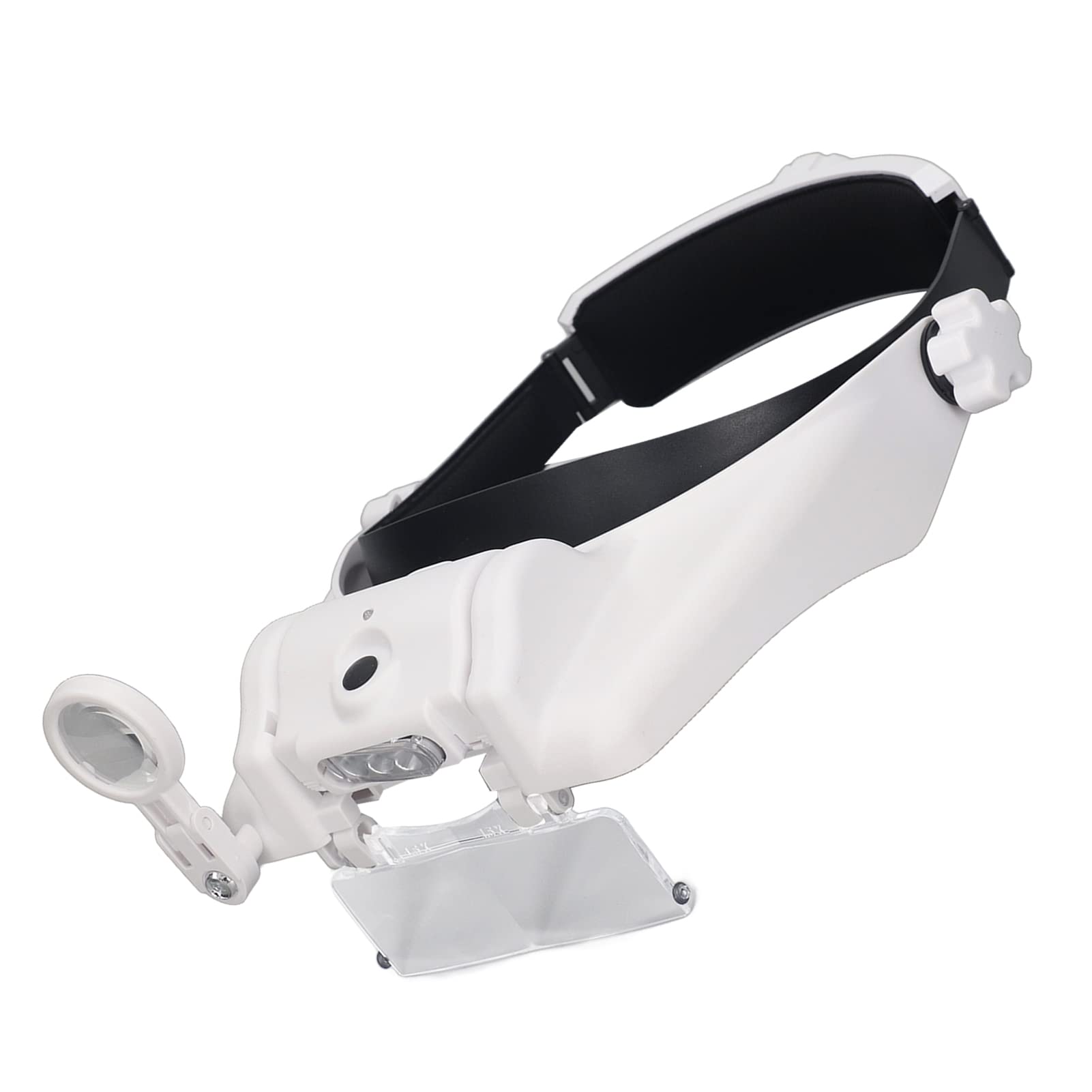 Loupe Frontale à LED avec 3 Lumières LED Loupe à Bandeau Mains Libres Rechargeable 2.0X 、 2.5X 、 3.0X 、 3.5X
