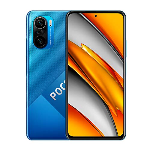 Xiaomi Poco F3 8+256GB Smartphone 5G,Qualcomm® Snapdragon™870 Procesador,DotDisplay AMOLED de 6,67 Pantalla,Cámara Triple de 48MP+8MP+5MP,con NFC SIM Dual Versión Global(Azul)