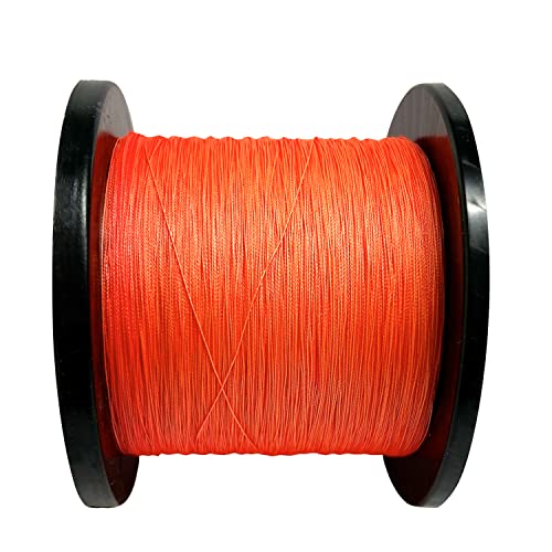 Braided Fishing Line 4 Strand Abrasion Resistant Braided Line 109/218/328Yards Test for Salt-Water, 10-100 LB, Cost-Effective, Zero Stretch, Smaller Diameter for Extra Visibility, Variety Colors