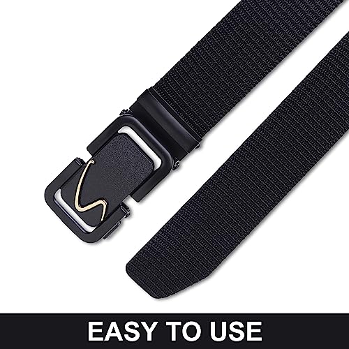 Image of Men's Formal /Causal Automatic Push Lock Nylon Woven Belt Combo Set for Men (OPD-74)