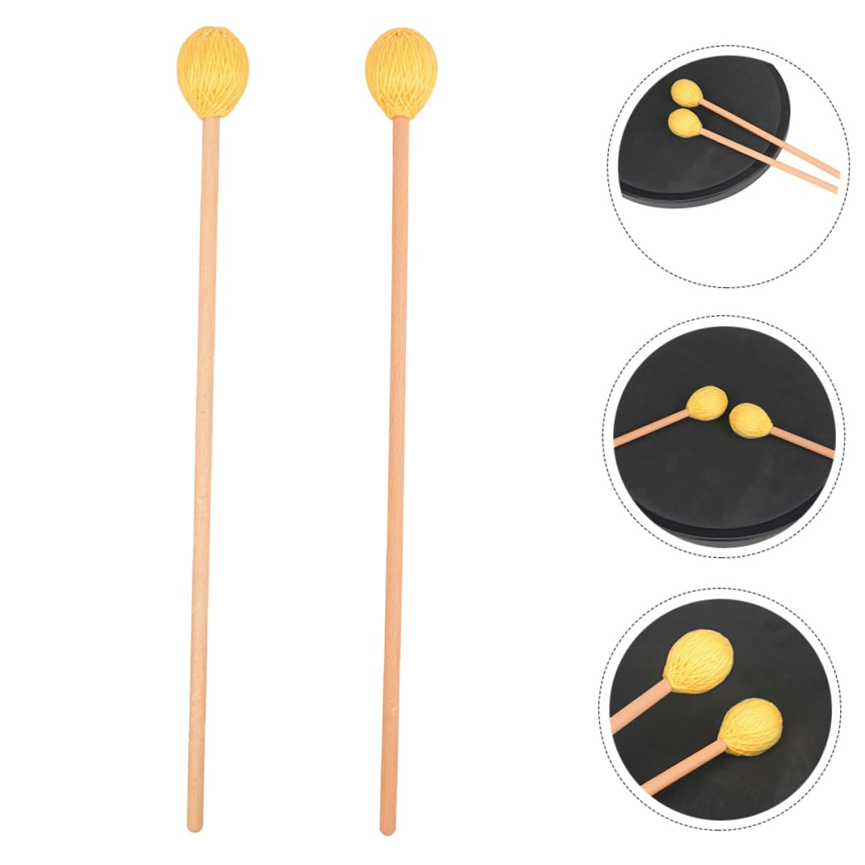 ibasenice 6piezas Mallets De Marimba Arce Premium De Accesorios De Percusión Para Principiantes y Profesionales Herramienta y Resistente Para Instrumentos De Percusión