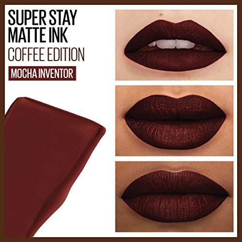Batom Líquido Longa Duração Maybelline SuperStay Matte Ink Coffee 275 Mocha Inventor