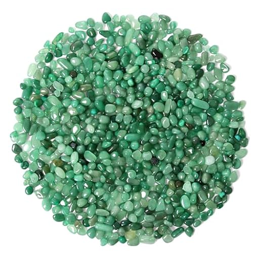 Chips de Cristal de Aventurina verde Piedra triturado Natural de 500g, Cristales curativos a Granel, Piedras Preciosas de Cristal triturado para Manualidades, Hermoso Paquete para Regalo | Ya disponible en tu tienda friki favorita! En mundofriki.es!