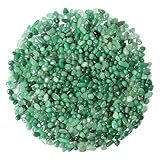 Orientrea 500 Gramm Grüner Aventurin Steine Trommelsteine, Mini Grüner Aventurin Steine Edelsteine Ladesteine Granulat/Mini Chips, Grüner Aventurin Heilsteinen, In Einer Geschenkbox verpackt