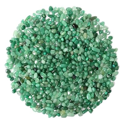 Chips de Cristal de Aventurina verde Piedra triturado Natural de 500g, Cristales curativos a Granel, Piedras Preciosas de Cristal triturado para Manualidades, Hermoso Paquete para Regalo | Ya disponible en tu tienda friki favorita! En mundofriki.es!