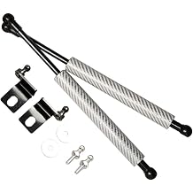 Damper Modify Front Hood Bonnet Gas Struts for Mazda RX-8 RX8 2003-2011 Carbon Fiber Shock Absorber Car Parts Accessories Gift 1 sets Carbon Fiber Silver