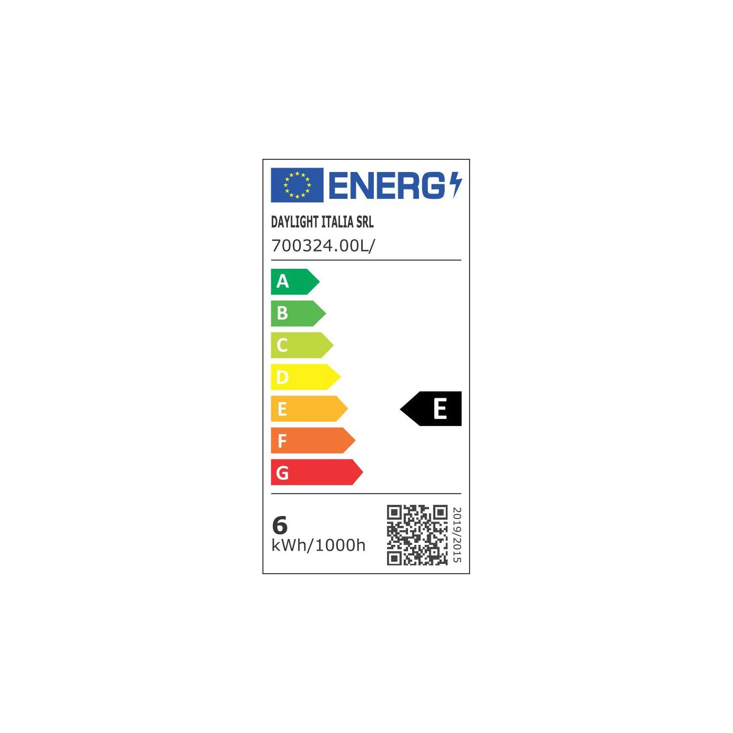 DL DAYLIGHTITALIA - Bombilla LED DASH D170 Clear filamento espiral 6W E27 regulable 2700K