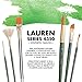 Princeton Artist Brush Co. Lauren Series 4350 - Short Handled Round Size 12 - Single Golden Synthetic Paintbrush for Watercolor and Acrylic Painting