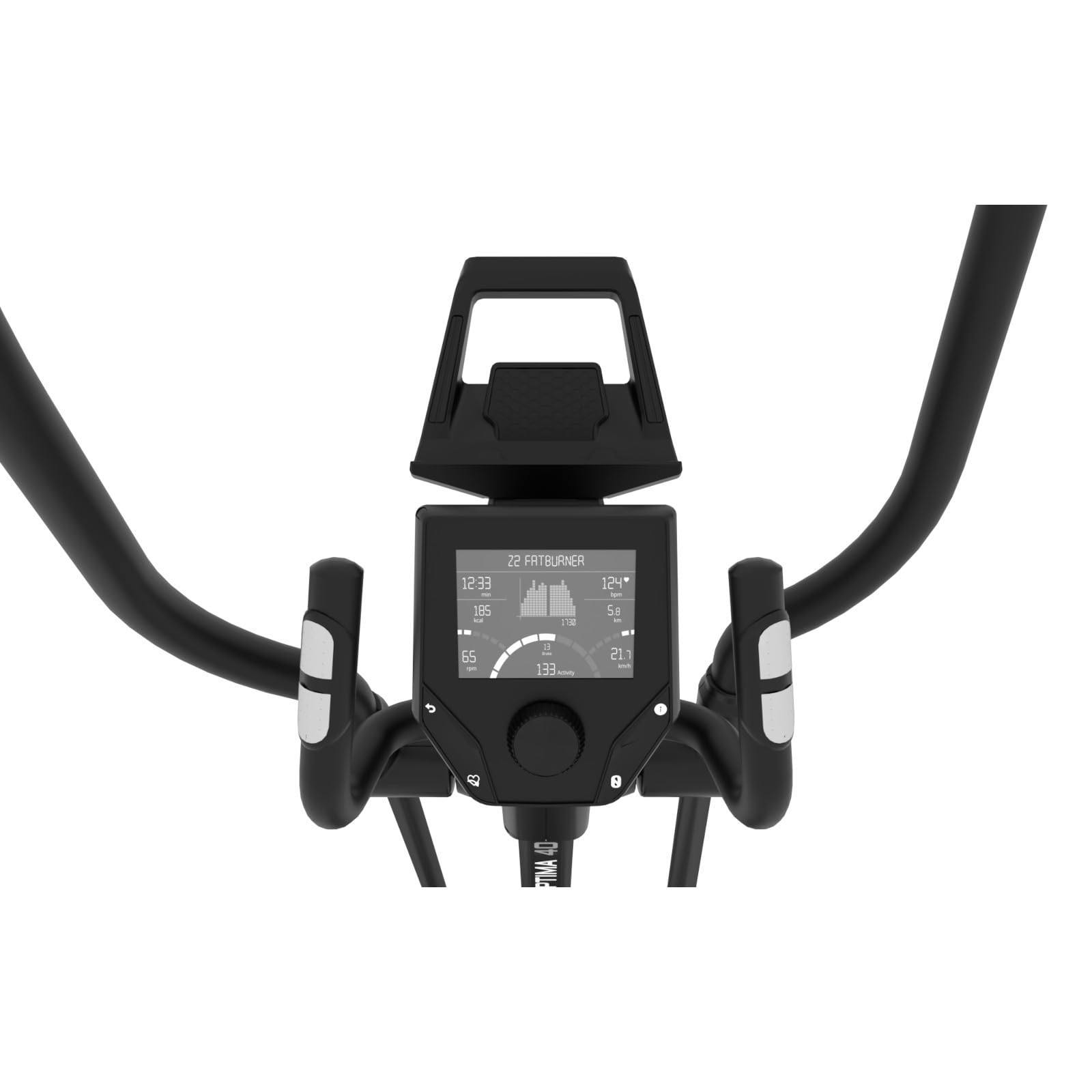 KETTLER Crosstrainer Optima 400 – 15 Widerstandsstufen, 14 kg Schwungmasse, Bluetooth, 10 Trainingsprogrammen & Herzfrequenzmessung – max. 130 kg – für Zuhause