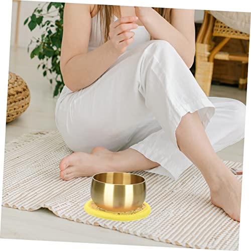 SHOWERORO Almofada De Tigela De Canto Nepal Tapete De Tigela De Canto Almofada De Tigela De Meditaçã
