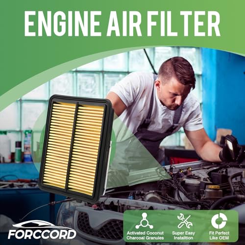 Image of 2-Pack Engine Air Filters for Nissan Kicks 1.6L 2018-2026 | for Versa 1.6L 2020-2026 Replace#16546-5RB1A, Engine Filter Replacement Car Accessories