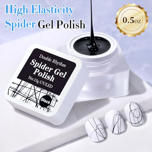 Gel Escultor 3D Double Rhythm Spider Black 0.5 Oz miniatura 4