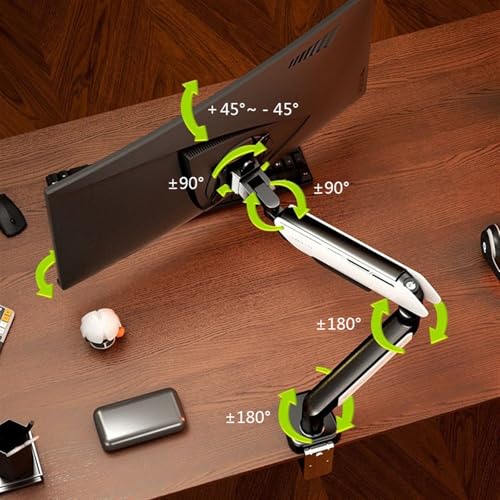 Soporte de escritorio para monitor de 17 a 45 pulgadas con brazo de aluminio regulable 5