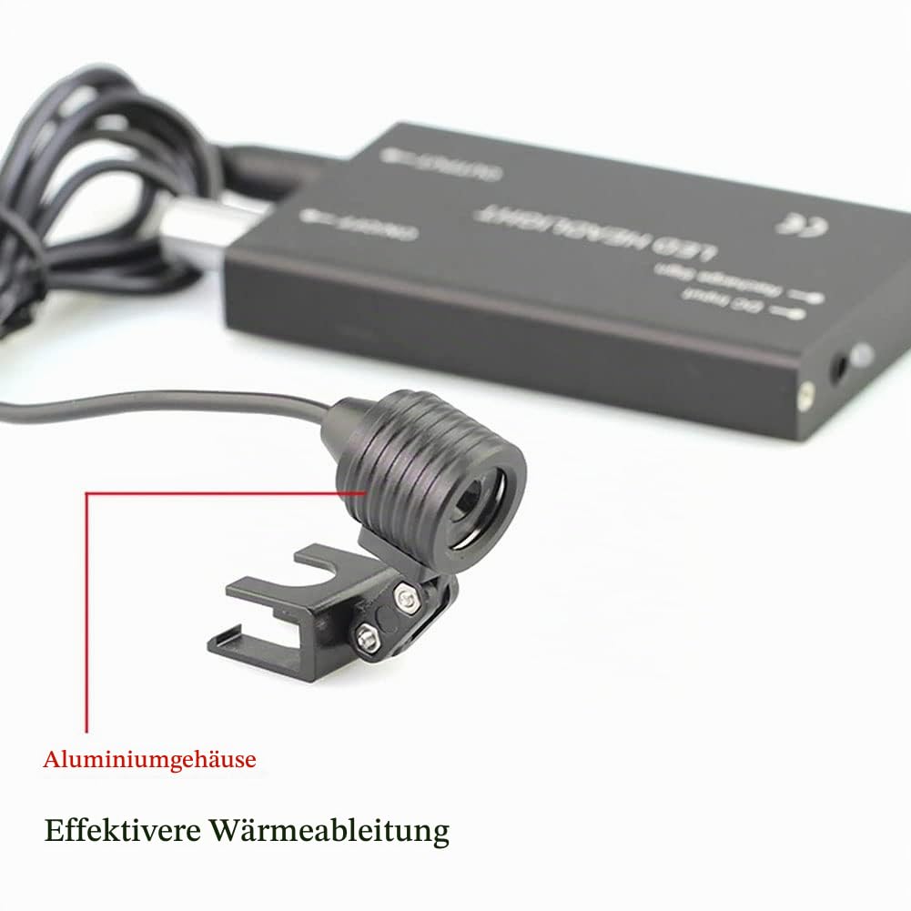 3.5X/2.5X Dentist Lupenbrille Mit Licht Werkzeuge Fachmann Betrieb Binokular Lupen Surgical Für Zahnarzt Kopf Montiert Loupes Optisches Glas Verwendung Der Kosmetischen Chirur(Size:3.5X,Color:Silver)