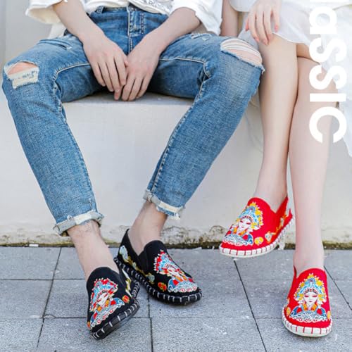 Embroidered Kung Fu Tai Chi Shoes Unisex Black Rubber Sole Martial Art Sports Chinese Traditional Slippers Men and Women4