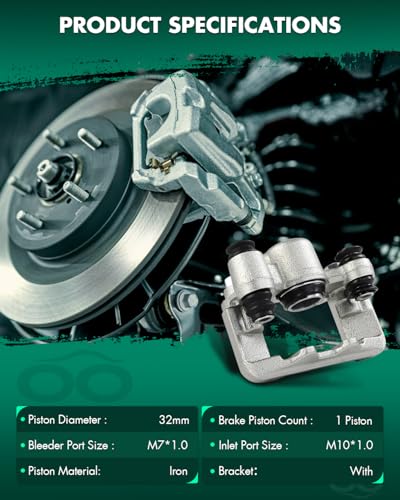 Image of SCITOO Rear Driver Side Disc Brake Caliper 192971 Compatible For Toyota For RAV4 2004-2005,With Bracket 1PC