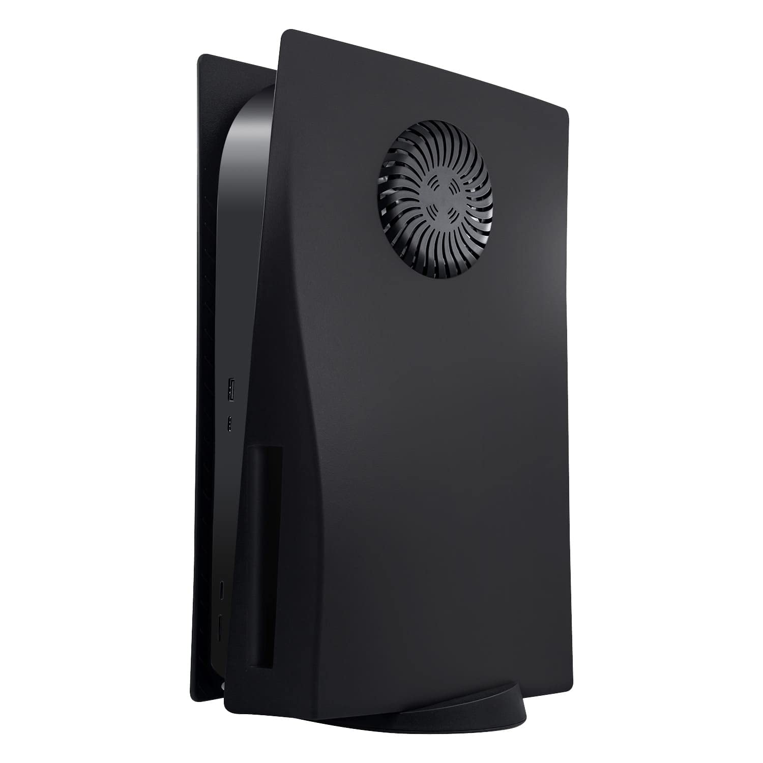 Mcbazel Placche PS5 con Slot di Raffreddamento, Piastra di Ricambio Antigraffio e Antipolvere per PS5 Disc Edition – Nero (Non compatibile con PS5 Slim/Pro)
