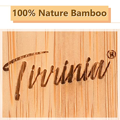 Tirrinia Bamboo Wine Picnic Table, Ideal Wine Lover Gift, Folding Portable Outdoor Wine Glasses & Bottle, Snack And Cheese Holder Tray For Concerts At Park Or Party #TOP2