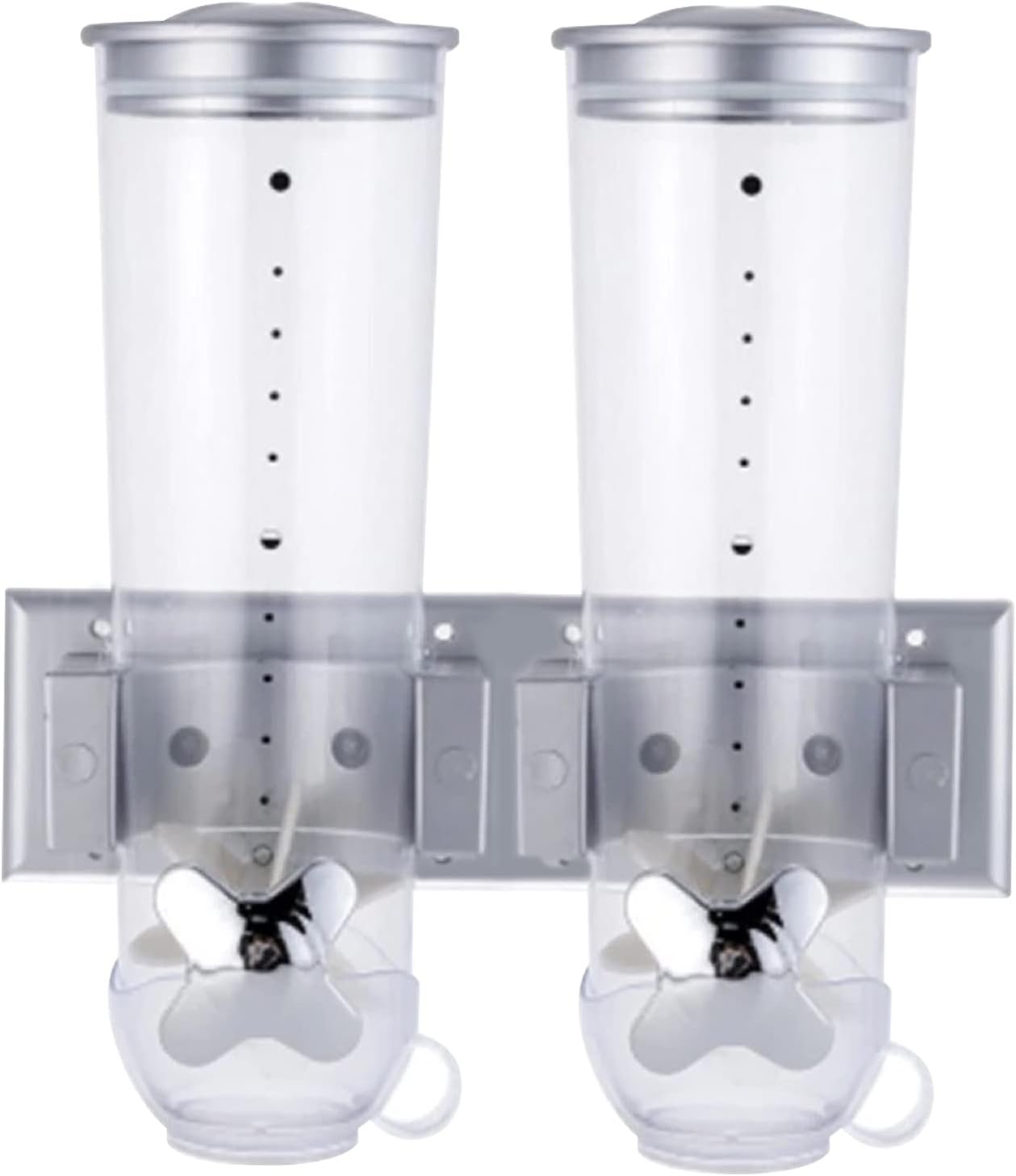 Wall Mount Dry Goods Dispensers 2Pack Cereal Dispenser Kitchen Storage Pantry
