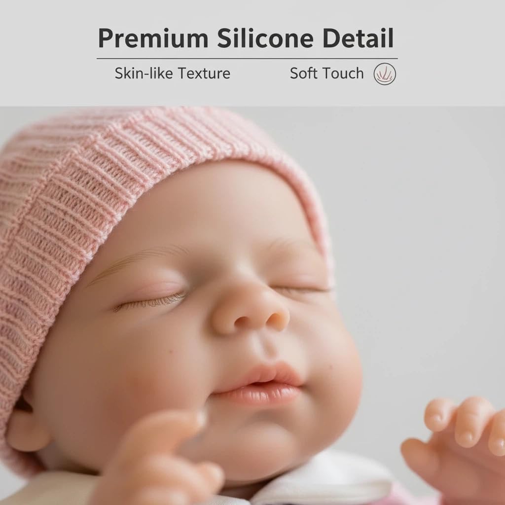 Anano 30 CM Muñecas Reborn Silicona Completa Realista para Niños 3 Años