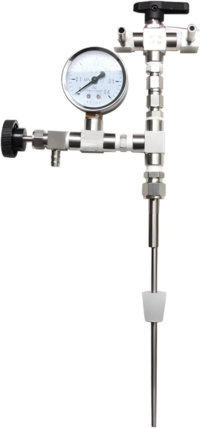 Beer Bottling Transfer Kit with Pressure Gauge, 304 Stainless Steel Bottle Filler, 15 in for Co2 Homebrew Beer