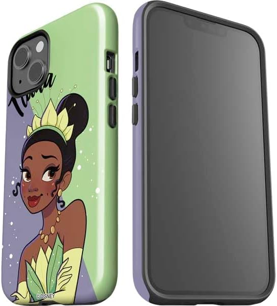 Skinit Impact Phone Case Compatible with iPhone 15 - Officially Licensed Disney Princess Tiana Art Design