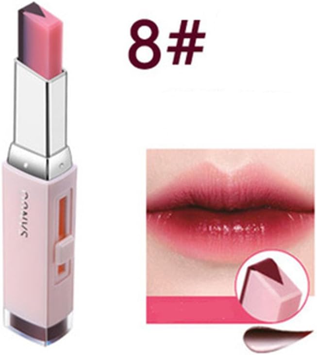 Double Color Lipstick Moisturizing Gradient Lipstick Long Lasting Not Decolorizing (8#)