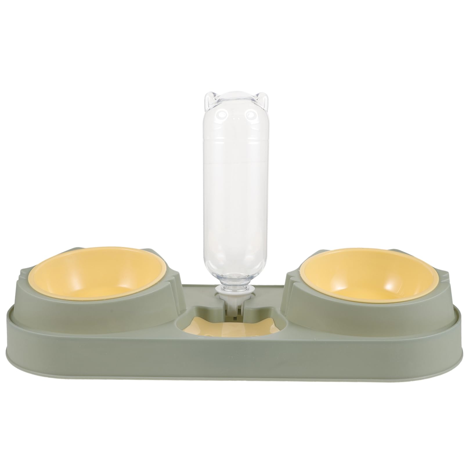 POPETPOP Automatic Pet Feeder and Water Dispenser for Dogs and Cats Wear Resistant Pet Bowl with Unique Design for Feeding While Away Random Style