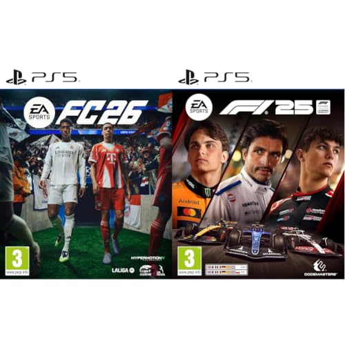 EA SPORTS FC 26 Standard Edition PS5 | Disco | Videojuegos | Castellano + F1 25 Standard Edition PS5 | Videojuegos | Castellano
