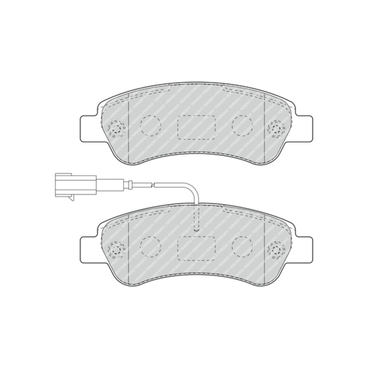 FDB5020 FERODO 25905 Kit pastiglie freni con segnalatore acustico usura adatti per Fiat 500L | AUTODOC prezzo e recensioni