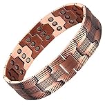 MagEnergy 99.9% Copper Magnetic Bracelet for Men, 3X Magnetic Bracelets Men with Ultra Strength Magnets, Adjustable Wristband with Link Removal Tool & Jewelry Gift Box(Copper)