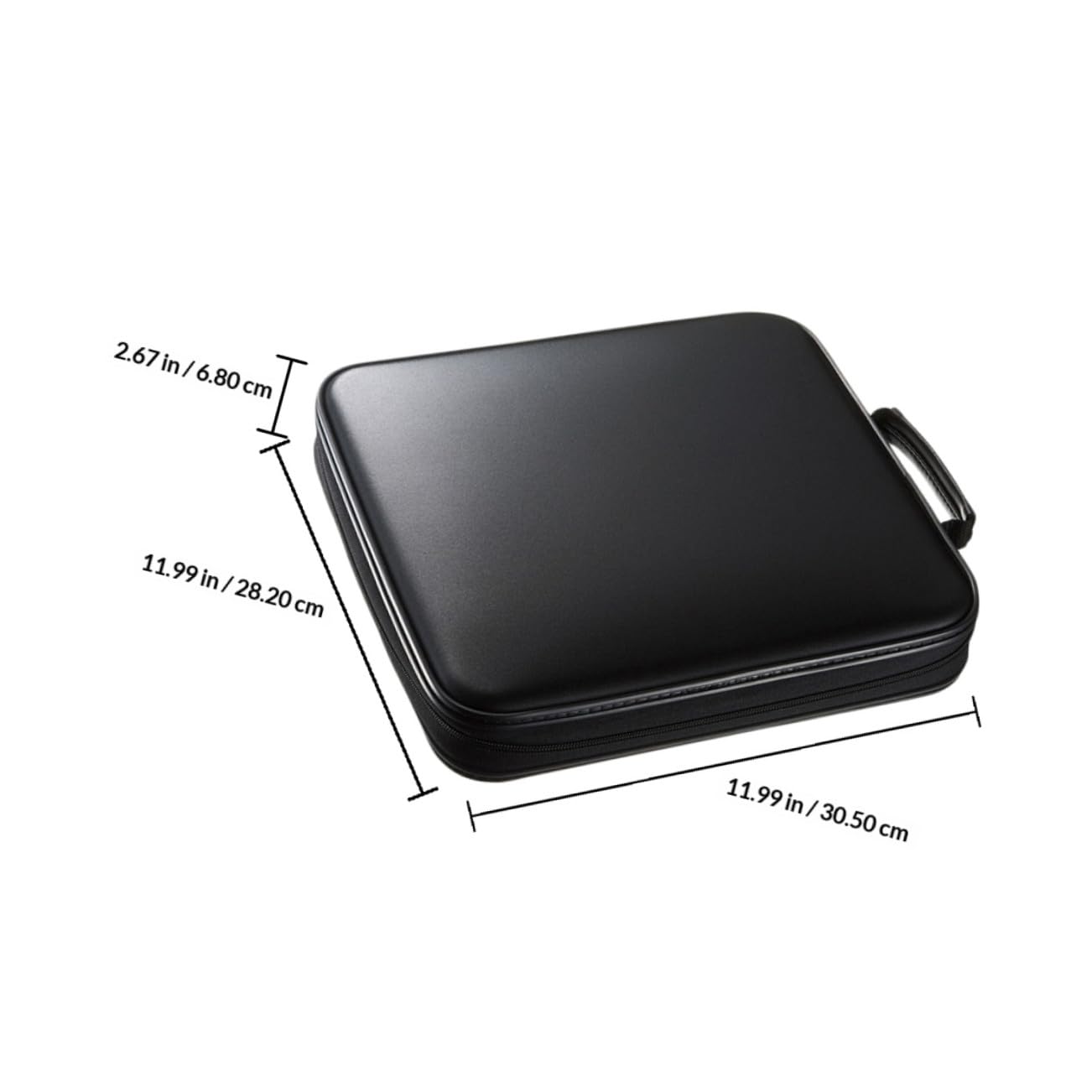 SHINEOFI Custodia per CD e Dvd 160 Slot Cerniera Resistente Organizer Multimediale Portatile in Nero Protezione da Polvere e Umidità per Auto Casa e Viaggi