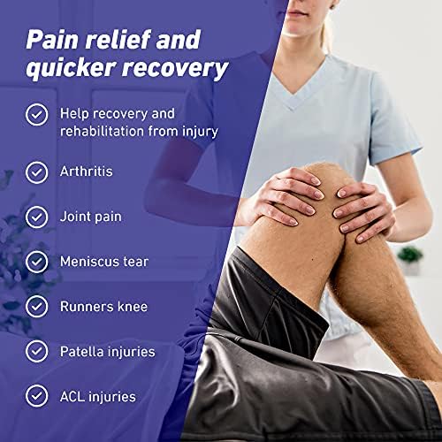 Neo-G Knee Support Brace Stabilised Open Patella - For Knee Pain Arthritis, Joint Pain, Meniscus Tear, Ligament Injuries, Running - Adjustable Compression Knee Support Patella Knee Strap