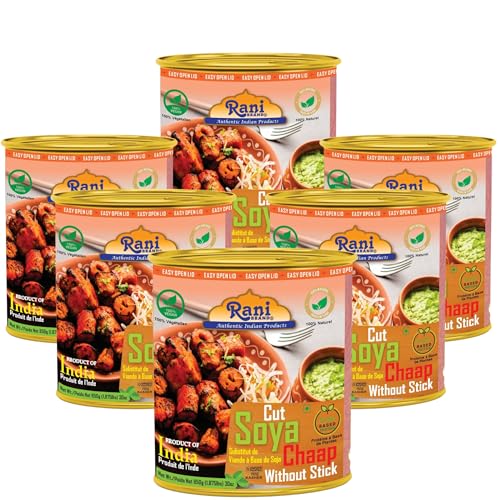 Rani Cut Soya Chaap sans bâton protéine végétale 30oz (1.875lbs) 850g, 6 emballages