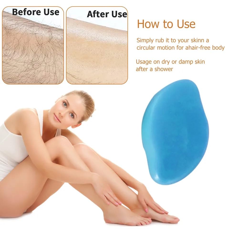 Crystal Hair Eraser for Women and Men, Magic Hair Eraser Crystal Hair