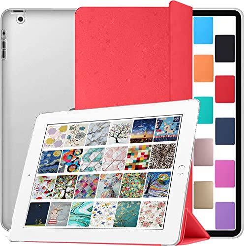 Image of DuraSafe Cases for iPad 9.7 inch Old Model 4th 3rd 2nd Gen Case A1458 MD513HN /A A1416 MC705HN /A MD328HN /A A1395 MC769HN /A MC954HN /A MC960HN /A MC979HN /A A1459 MD514HN /A MD512HN /A MD515HN /A - Red