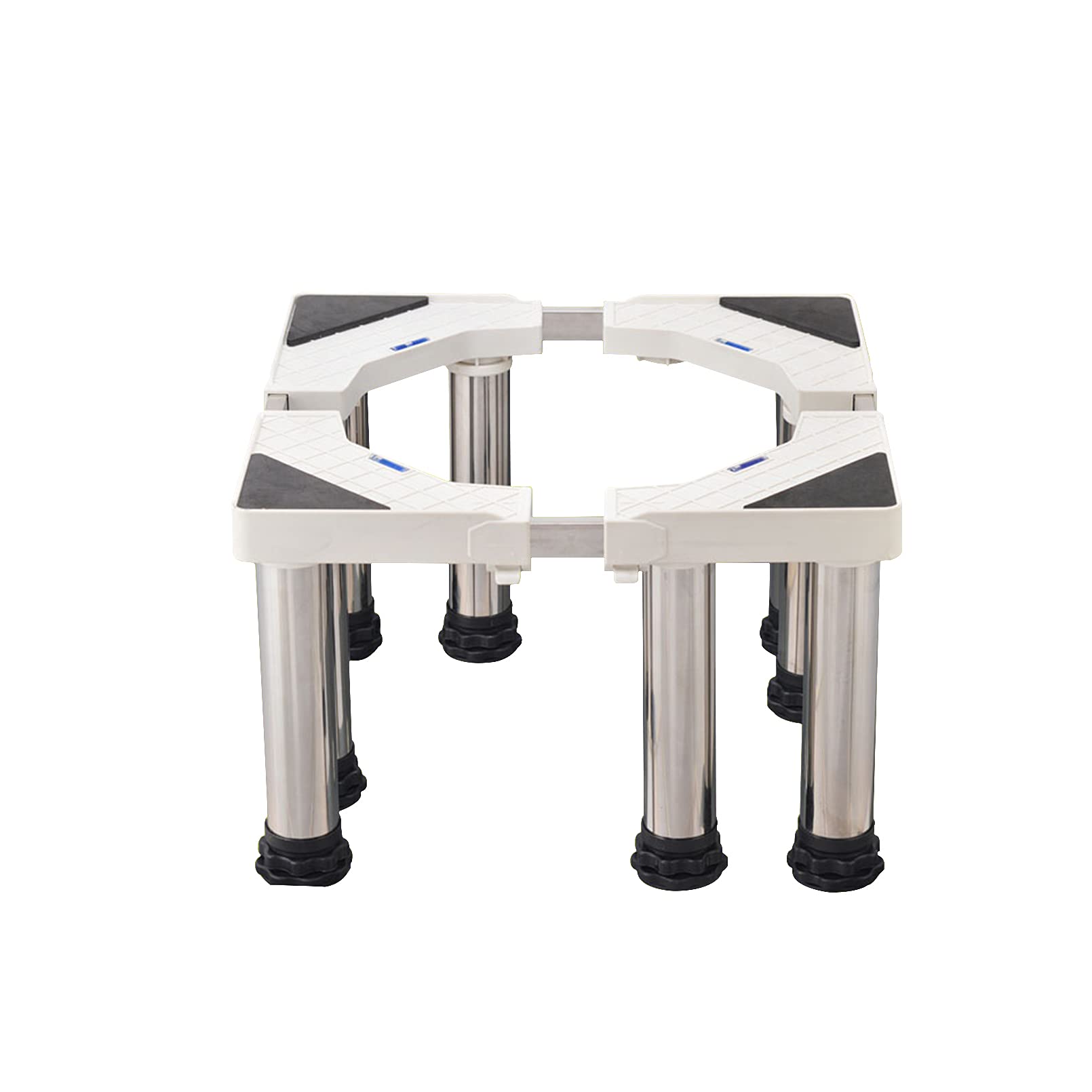 Base de soporte para lavadora, soporte ajustable para nevera con patas fuertes de 4/8/12 pedestal antivibración para lavadora y secadora Longitud/Ancho 42-68 cm, Fr, 8 patas-28-31 cm