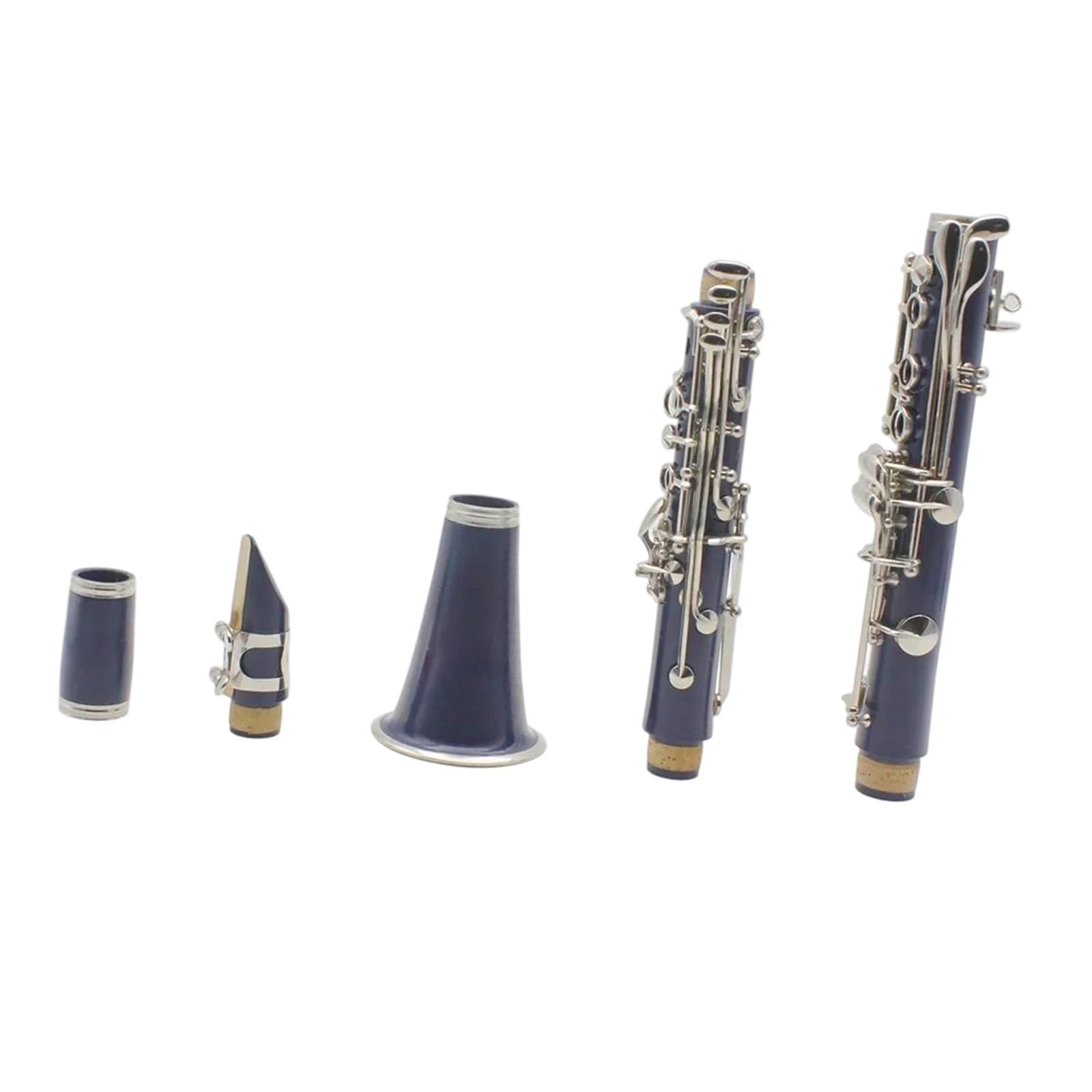 Clarinete Sib 17 Teclas 6 Anillos Clarinete | Negro profesional con kit de accesorios