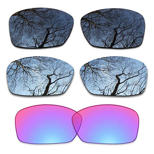 3 Pair Polarized Replacement Lenses for Oakley Hijinx Pack-BSG9