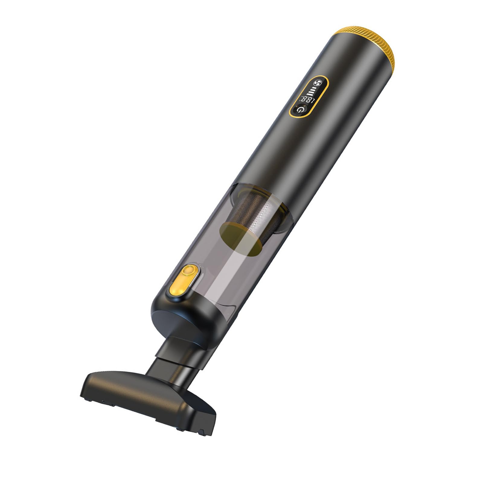 Aspirapolvere portatile per auto in metallo con motore velocità 82600 giri/min per la pulizia lunga durata e stoccaggio portatile Aspirapolvere portatile per auto con motore senza spazzole