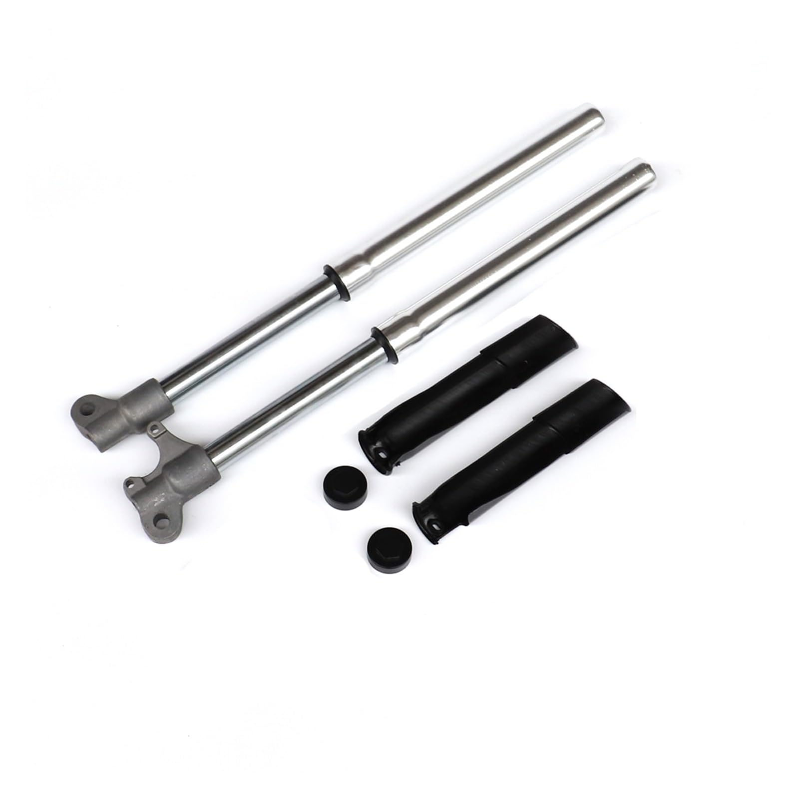 Amortisseur À Ressort Suspension D'amortisseur De Fourche Avant Pour Mini Vélo De Fosse De Saleté De Moto 49cc(Argent)