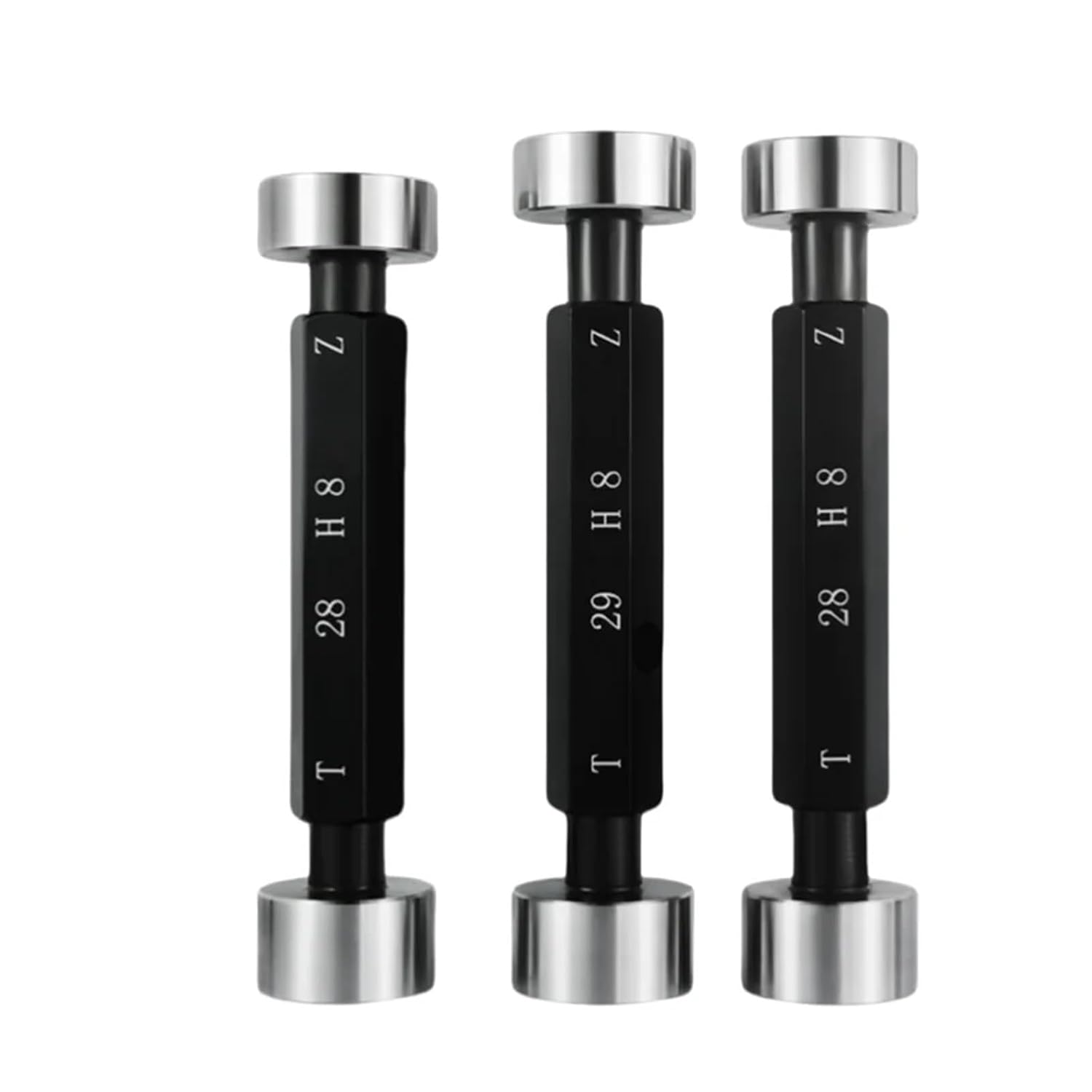 1PCS H8 Φ2-56mm Smooth Plug Gauge GO and NOGO Inner Diameter Gauge Aperture Gauge Hole Gauge Plain Limit Gauge Measuring Tool(16.0 H8)